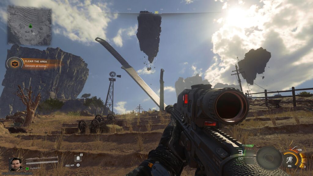 Captura de pantalla acción en campo en Call of Duty: Black Ops 7