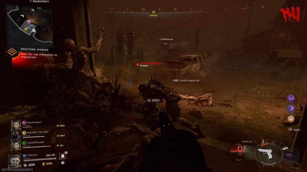 Captura de pantalla Call of Duty Black Ops 7 modo zombi