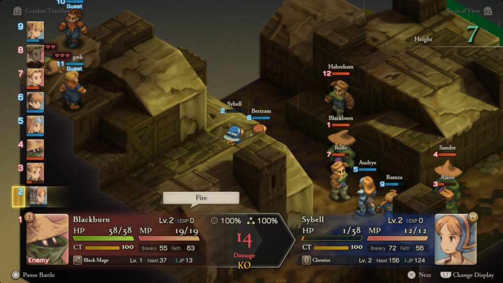 Gameplay de Final Fantasy Tactics: The Ivalice Chronicles