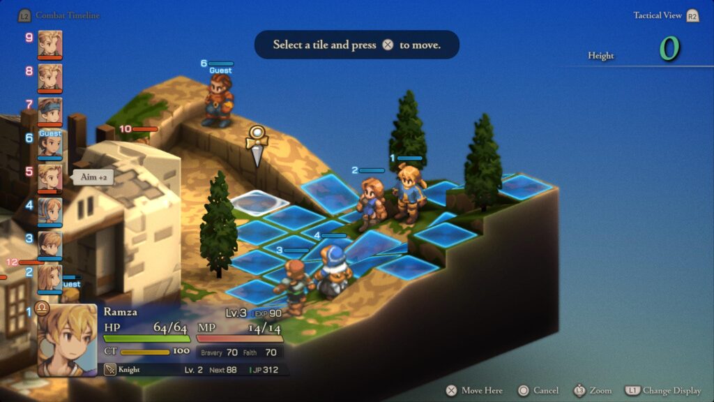 Gameplay de Final Fantasy Tactics: The Ivalice Chronicles