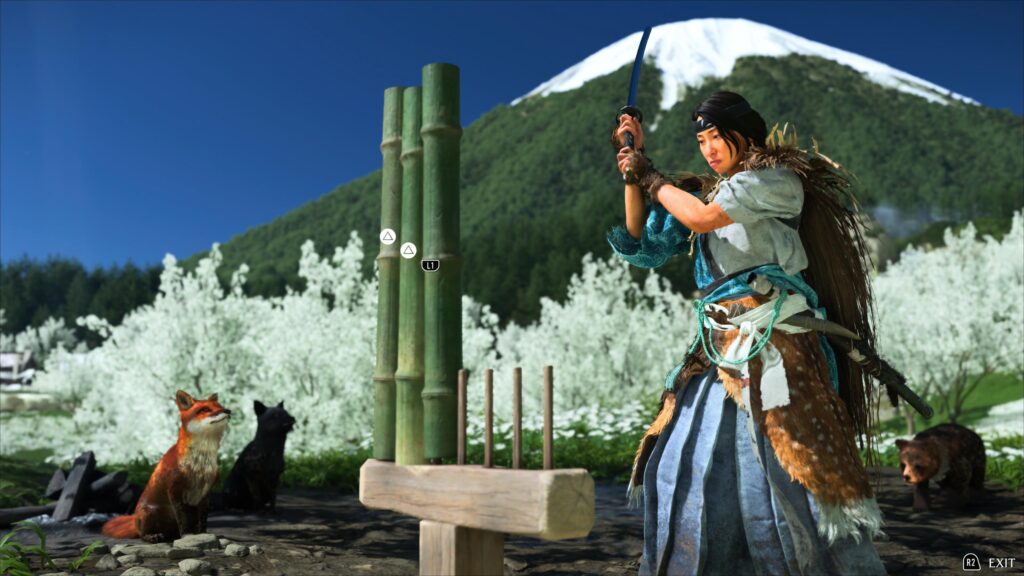 Imagen de la jugabilidad de Ghost of Yōtei en PS5