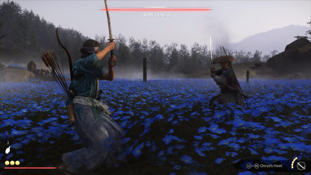 Imagen de la jugabilidad de Ghost of Yōtei en PS5