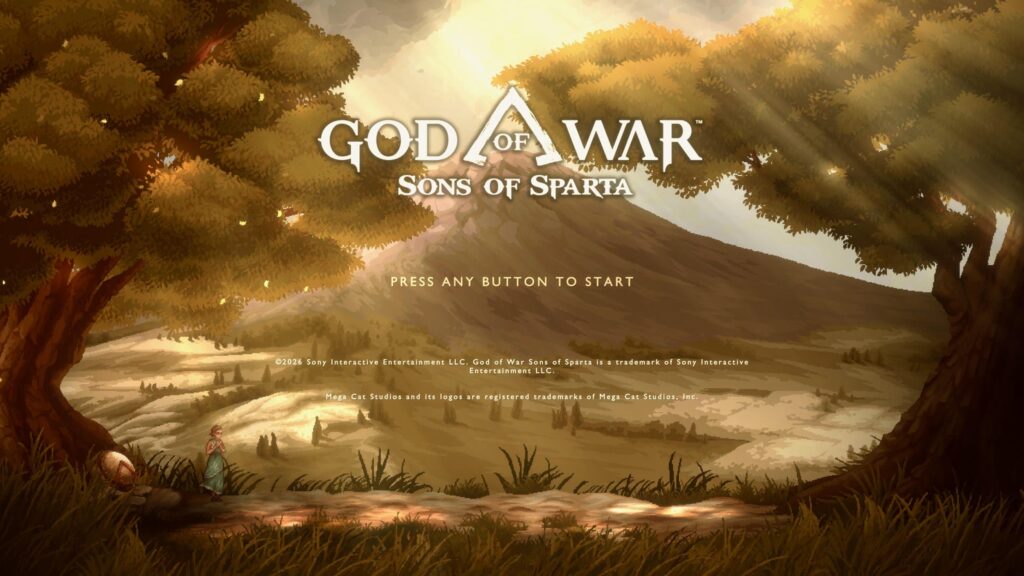 Menú de God of War Sons of Sparta