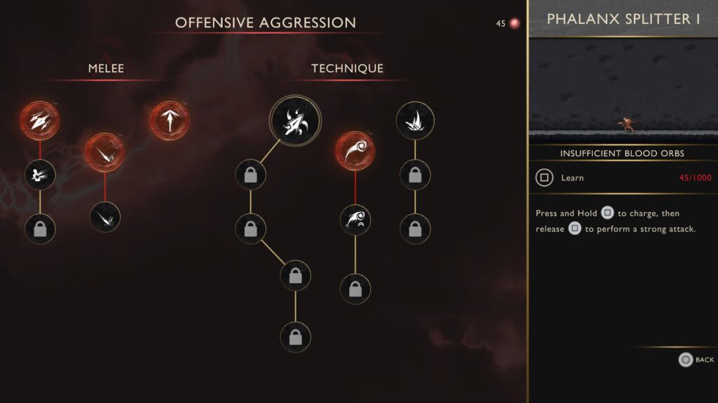 Árbol de mejoras en God of War Sons of Sparta