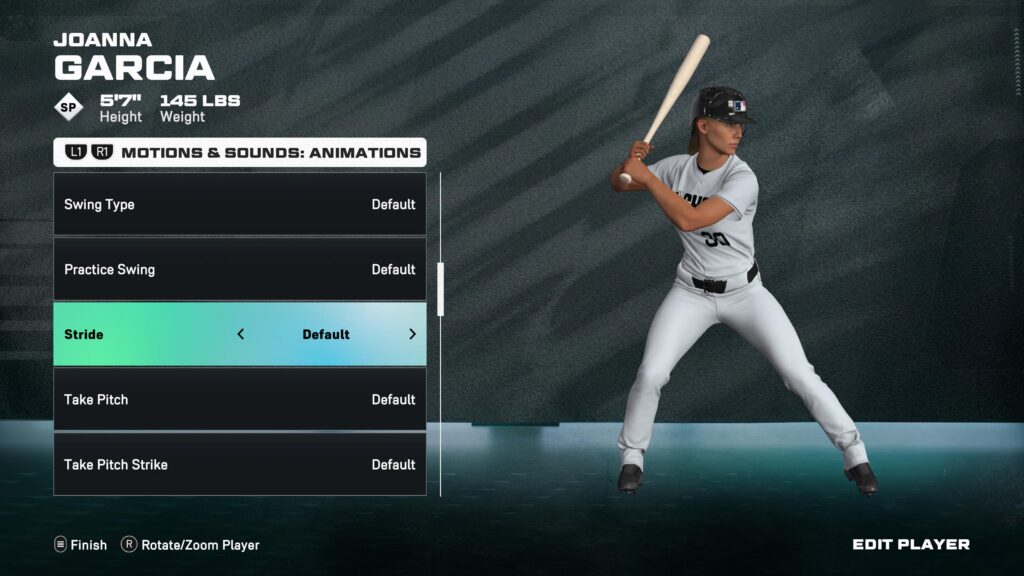 Captura de pantalla de personaje MLB The Show 26