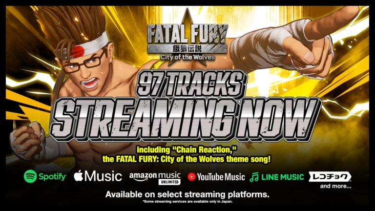 El sonido de South Town: SNK estrena el soundtrack de Fatal Fury: City of the Wolves en streaming