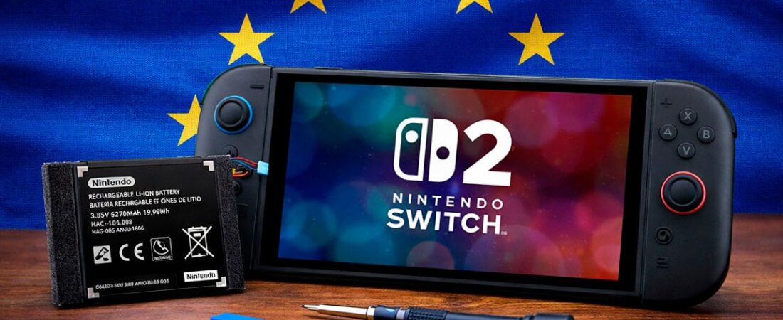 Nintendo rediseña la Switch 2 por una ley europea de baterías